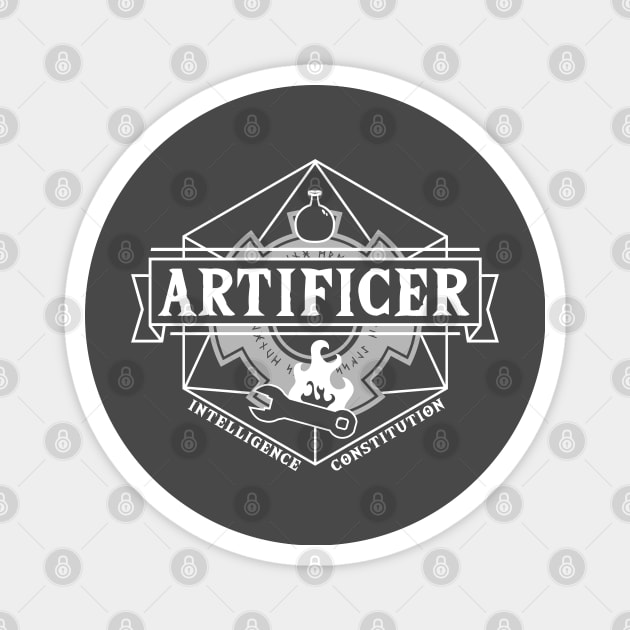 Artificer (White) Magnet by Moon Phoenix Crafts & Designs